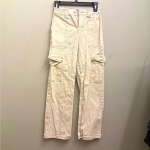 Cream Cargo Pants